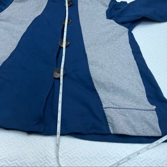 NEON Buddha💙Cotton Hooded Jacket Large Buttons Size M - Picture 8 of 11